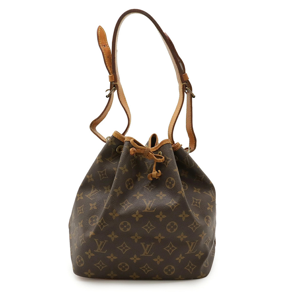 LOUIS VUITTON Monogram Shoulder Bag Hobo Drawstring